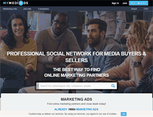 Tablet Screenshot of mymediads.com